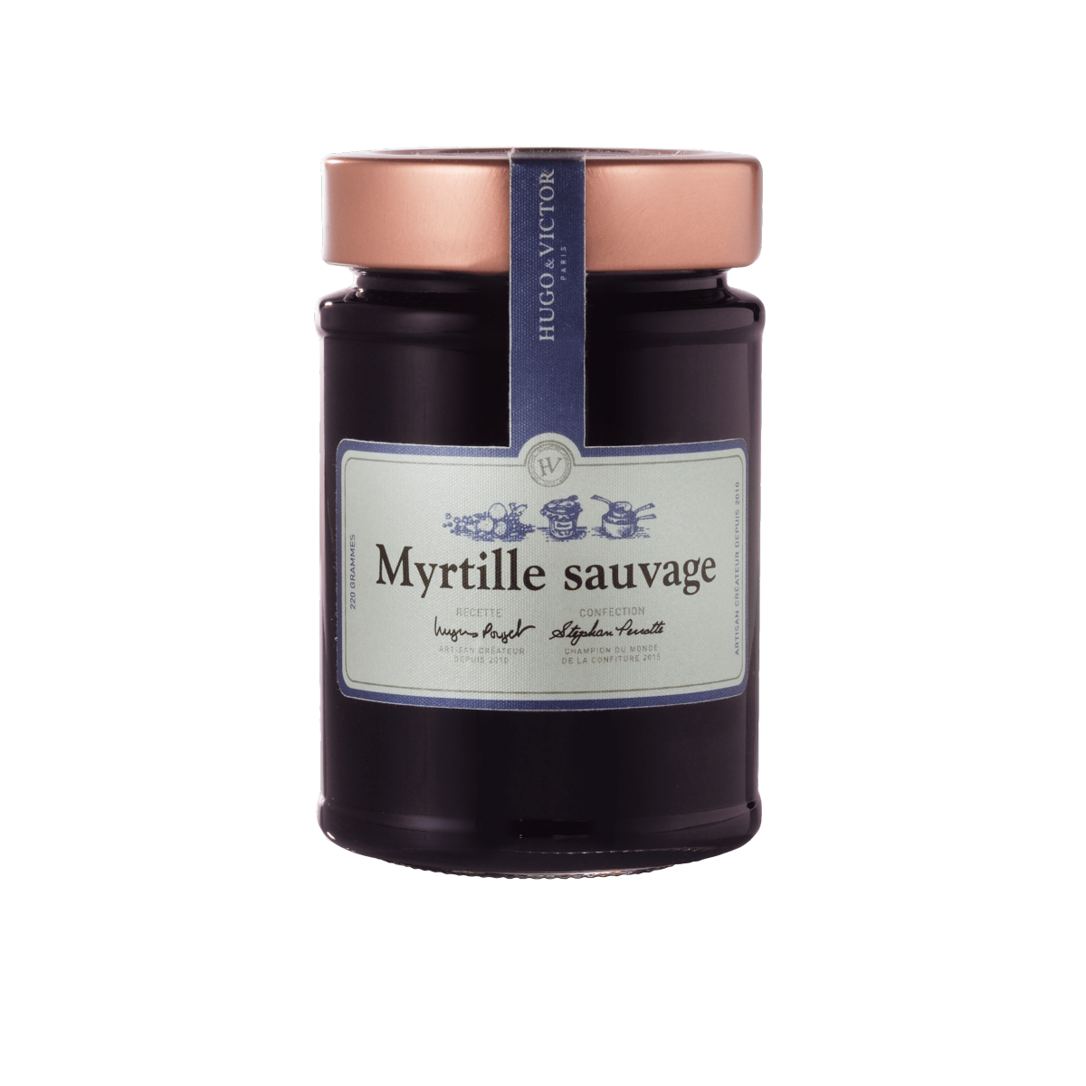 Marmelade artisanale Myrtille sauvage - Chocolatier-Pâtissier de Luxe