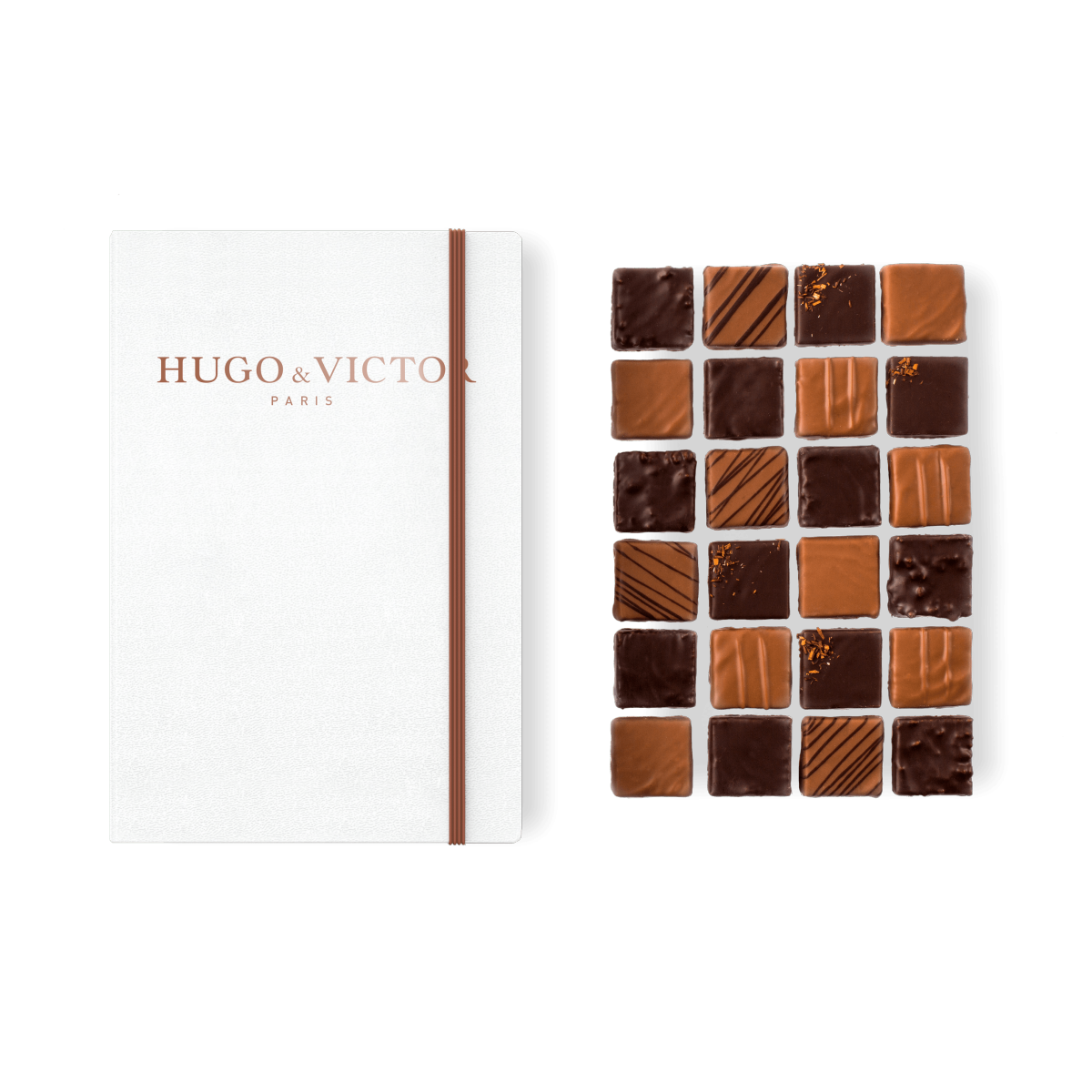 Chocolats artisanaux - Carnet 24 carrés