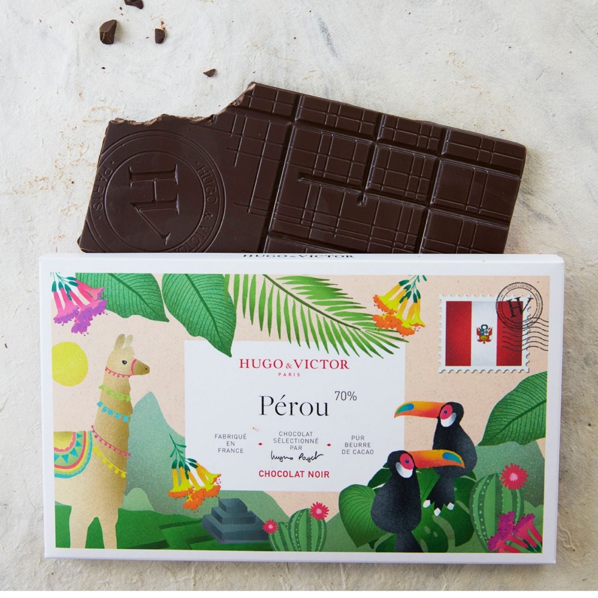 Chocolats artisanaux - Tablette Pérou 70% sans lécithine d...