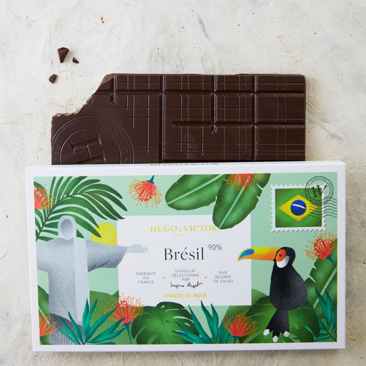 Chocolats artisanaux - Tablette Brésil 62% sans lécithine d...