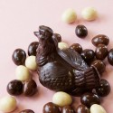 Poule et ses petits oeufs Chocolat Noir