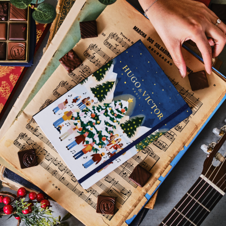 Carnet Noël de 24 Chocolats - Chorale de Noël - Chocolatier Paris