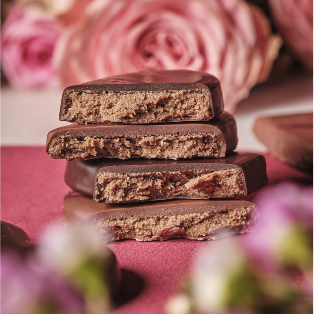 Duo Bouchées praliné Noisette Coeur | St-Valentin Chocolat artisanal