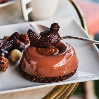 Entremets de Pâques Chocolat Praliné - Pâtissier-Chocolatier - Paris