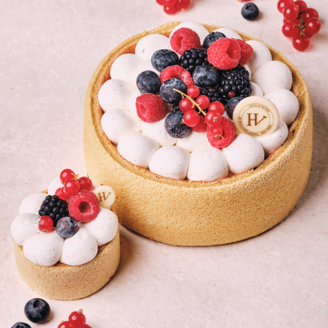 Charlotte Framboise-Vanille dessert à partager - Pâtissier de Luxe